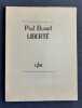 Liberté. . ELUARD (Paul). 