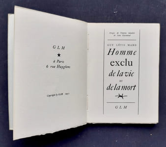 Homme exclu de la vie et de la mort.