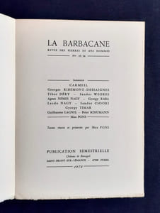 La Barbacane. Revue des pierres et des hommes. N°15/16, décembre 1974.