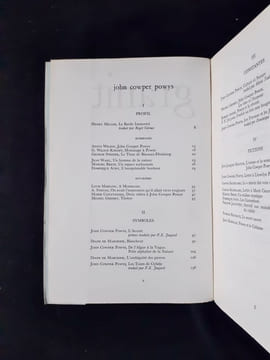 John Cowper Powys. Granit, n°1/2, automne-hiver 1973.. POWYS (John Cowper). MILLER (Henry). WILSON (Angus). STEINER (George). AURY (Dominique). BRION ...