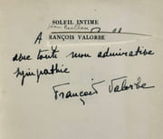 Soleil intime. par VALORBE (François). - Image 1