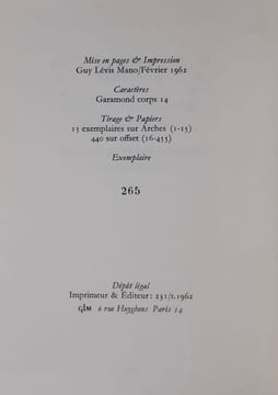 La conscience aiguë. . SCELSI (Giacinto).