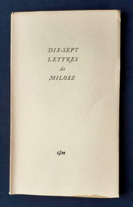 Dix-sept lettres de Milosz.