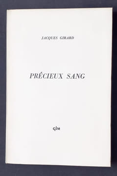 Précieux sang.. GIRARD (Jacques).