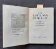 Les Editions de Minuit. Historique par Debu-Bridel et bibliographie. . DEBÜ-BRIDEL (Jacques). 