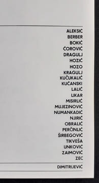 L'art contemporain de Bosnie Herzégovine. . BEGIC (Azra). (Aleksic, Corovic, Hozo, Likar, Njiric, Obralic, Tikvesa, Zec).