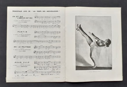 Programme du Théâtre du Châtelet : Au temps des Merveilleuses.