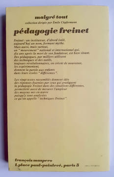 La pédagogie freinet par ceux qui la pratiquent. . FREINET (Elise et Célestin).