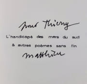 L'handicapé des mers du sud & autres poèmes sans fin. par MESSAGIER (Matthieu). CRETIN (Jean-Pierre).  - Image 1