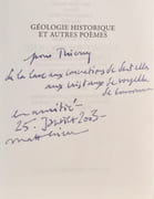 Géologie historique et autres poèmes. par MESSAGIER (Matthieu). - Image 1