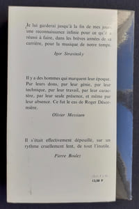 Roger Désormière et son temps. Textes en hommage, réunis par Denise Mayer et Pierre Souvtchinsky.