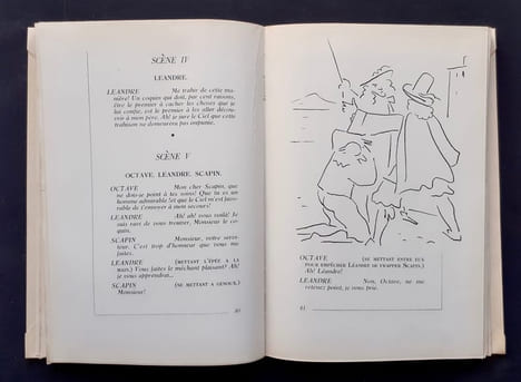 Les Fourberies de Scapin, avec vingt-huit dessins de Théodore Strawinsky.. MOLIÈRE. STRAWINSKY (Théodore).