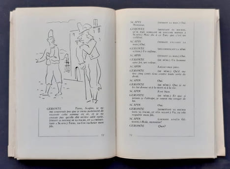Les Fourberies de Scapin, avec vingt-huit dessins de Théodore Strawinsky.. MOLIÈRE. STRAWINSKY (Théodore).