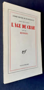L’Âge de craie. Suivi de Hedera. Premier cahier de poésie.  par MANDIARGUES (André Pieyre de). - Image 3
