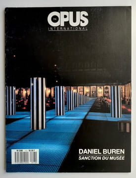 Opus International, n°113, avril-mai 1989. Daniel Buren.. BUREN (Daniel). NAHON (Pierre). DEBECQUE-MICHEL (Laurence). GASSIOT-TALABOT (Gérald). ...