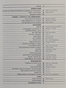 Opus International, n°117, janvier-février 1990. Adami