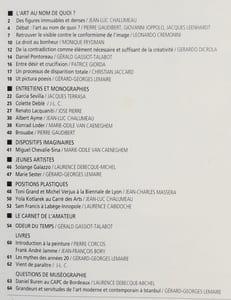 Opus International, n°127, hiver 1992. L'art au nom de quoi ?