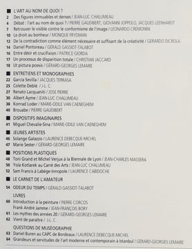 Opus International, n°127, hiver 1992. L'art au nom de quoi ?. JOPPOLO (Giovanni). LEMAIRE (Gérard-Georges). DEBECQUE-MICHEL (Laurence). CHALUMEAU ...