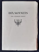 Dix sonnets.  par FOROT (Charles).  - Image 1