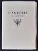 Dix sonnets. . FOROT (Charles). 
