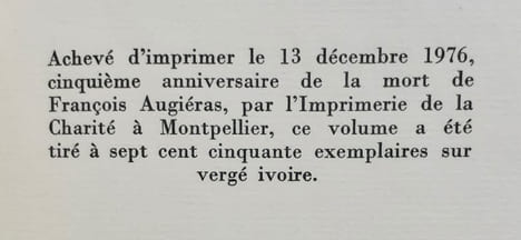 L'apprenti sorcier. . AUGIERAS (François).
