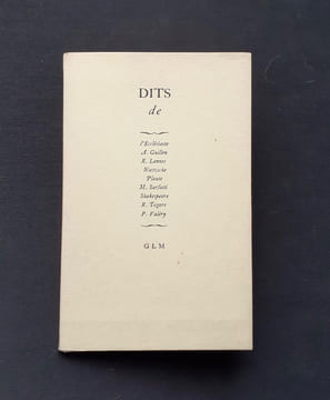 Dits de : Ch.. Baudelaire. W. Blake. A. Breton. Dostoïevski. X. Forneret. F. Kafka.G.C. Lichtenberg. G de Nerval . J. Rigaud. J. Swift.. BAUDELAIRE. ...