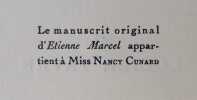 Etienne Marcel, pr&eacute;v&ocirc;t des marchands. . MASSOT (Pierre de). MARCEL (Etienne). 