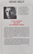 Poésie en France 1983-1988 une anthologie critique.  par DELUY (Henry).  - Image 2