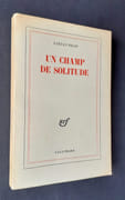 Un champ de solitude.  par PICON (Gaëtan). SARRAUTE (Nathalie).  - Image 1