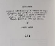 Outrenuit. par CATTAUI (Georges). (Guy Lévis Mano) - Image 2