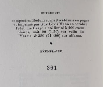 Outrenuit.