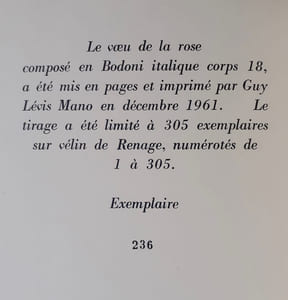 Le Voeu de la rose.