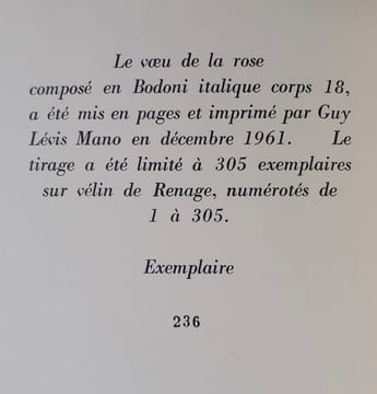 Le Voeu de la rose.. DELISSE (Louis François). (Guy Lévis Mano)