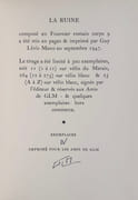 La Ruine. par GIRARD (Jacques). (Guy Lévis Mano).  - Image 1