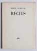 R&eacute;cits.. GUIRGUIS (Ren&eacute;e). (Guy L&eacute;vis Mano). 