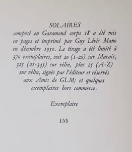 Solaires.