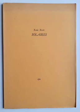Solaires. . BROCK (Renée).