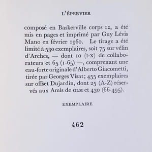 L'épervier. 