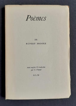 Poèmes. . BROOKE (Rupert).
