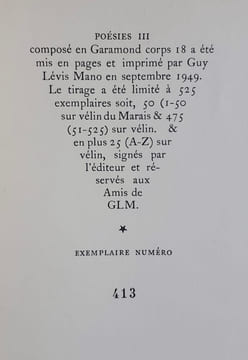 Poésies III. . SCHEHADE (Georges).