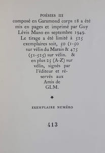 Poésies III.