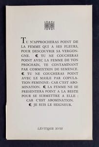 Douze commandements pour tous les temps & pour personne.