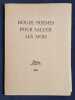 Douze po&egrave;mes pour saluer les mois. . LEVIS MANO (Guy L&eacute;vis). 