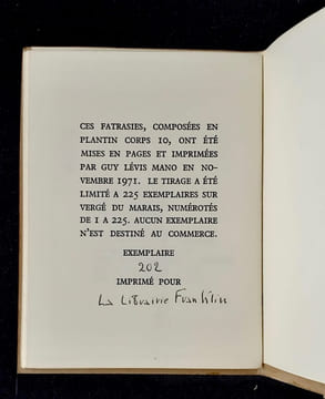 Douze fatrasies d'Arras & de Beaumanoir. . FOUCHER (Jean-Pierre).