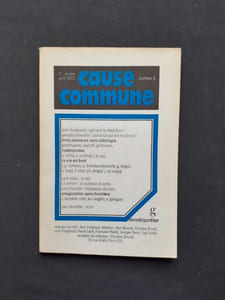 Cause commune. N°6, avril 1973
