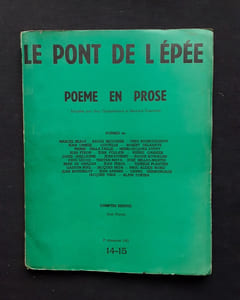 Le Pont de l'épée, n°14-15, 2ème trimestre 1961.