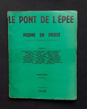 Le Pont de l'épée, n°14-15, 2ème trimestre 1961. . FOLLAIN (Jean). PEROL (Jean). KOWALSKI (Roger). REDE (Jacques). PUEL (Gaston). GUILLAUME (Louis). ...