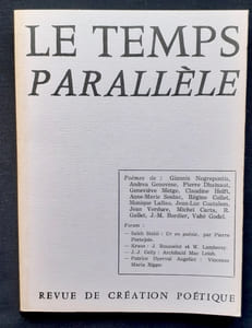 Le Temps parallèle, revue de création poétique, n°25, juin 1980.
