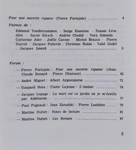 Le Temps parallèle, revue de création poétique, n°26, octobre 1980.
