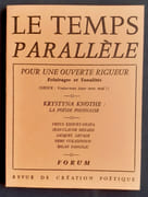 Le Temps parallèle, revue de création poétique, n°28, avril 1981.  par WOJACZEK (Rafal). KHOURY-GHATA (Vénus). LEPAGE (Jacques)DANOJLIC (Milan). VUKADINOVIC (Nebo).  - Image 1